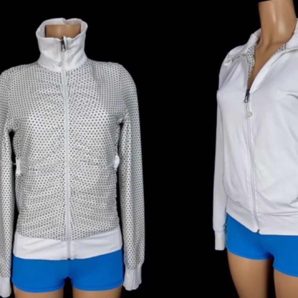 Lululemon Reversible Zip Jacket with Polka Dots